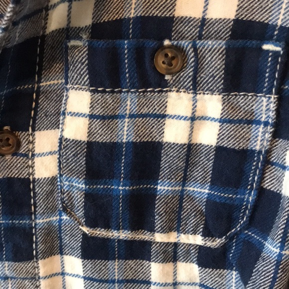 Carters 4t Flannel Hoodie Long Sleeve Button Down Shirt - Picture 3 of 5